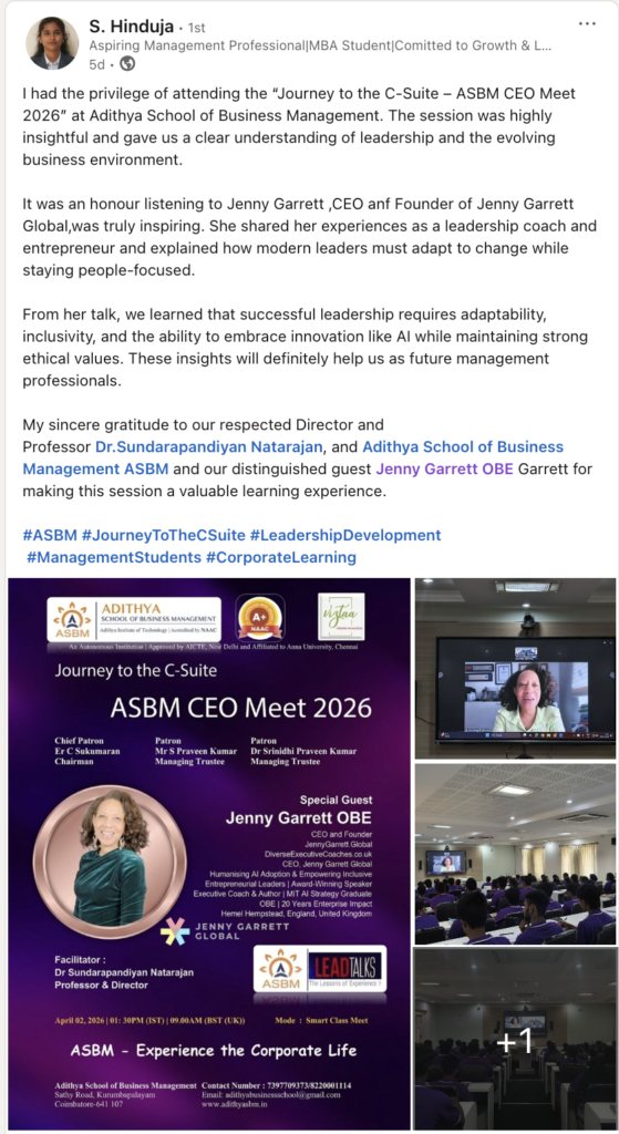 What I Shared With MBA Students in India