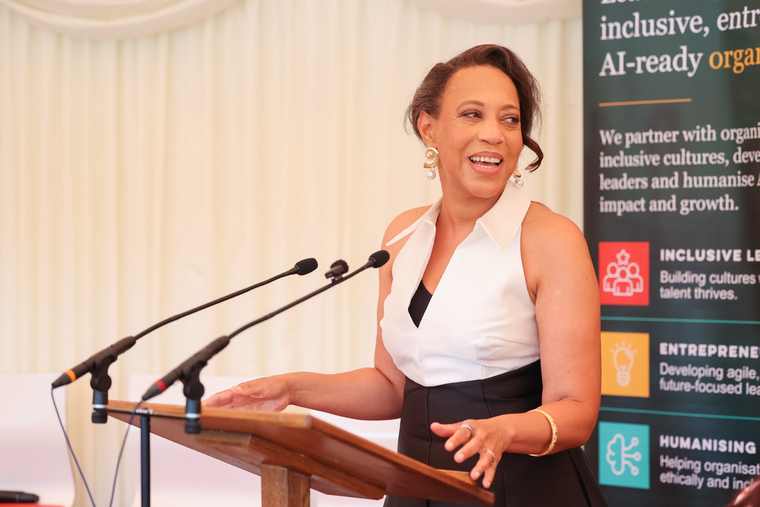Jenny Garrett OBE speaking
